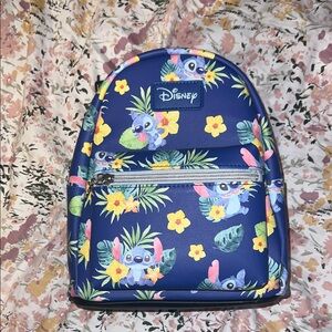 Loungefly Disney Blue and Yellow Stitch Backpack